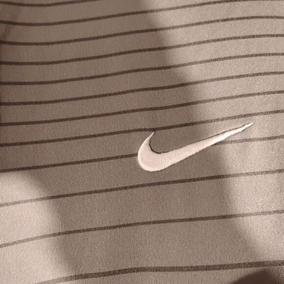 Ohio State Buckeyes Nike polo shirt mens XL Xlarge gray stripe golf football - Picture 3 of 10